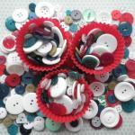 50g Christmas Tree Buttons