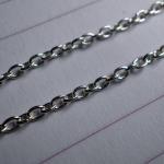 24" Silver Plated Trace Chain..