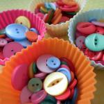 500g Wholesale Bag Of Rainbow Bright Buttons