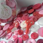 50g Bag Of Bubblegum Pink Buttons