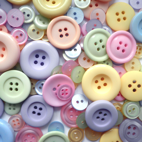 500g Wholesale Bag Dolly Mixture Pastel Buttons
